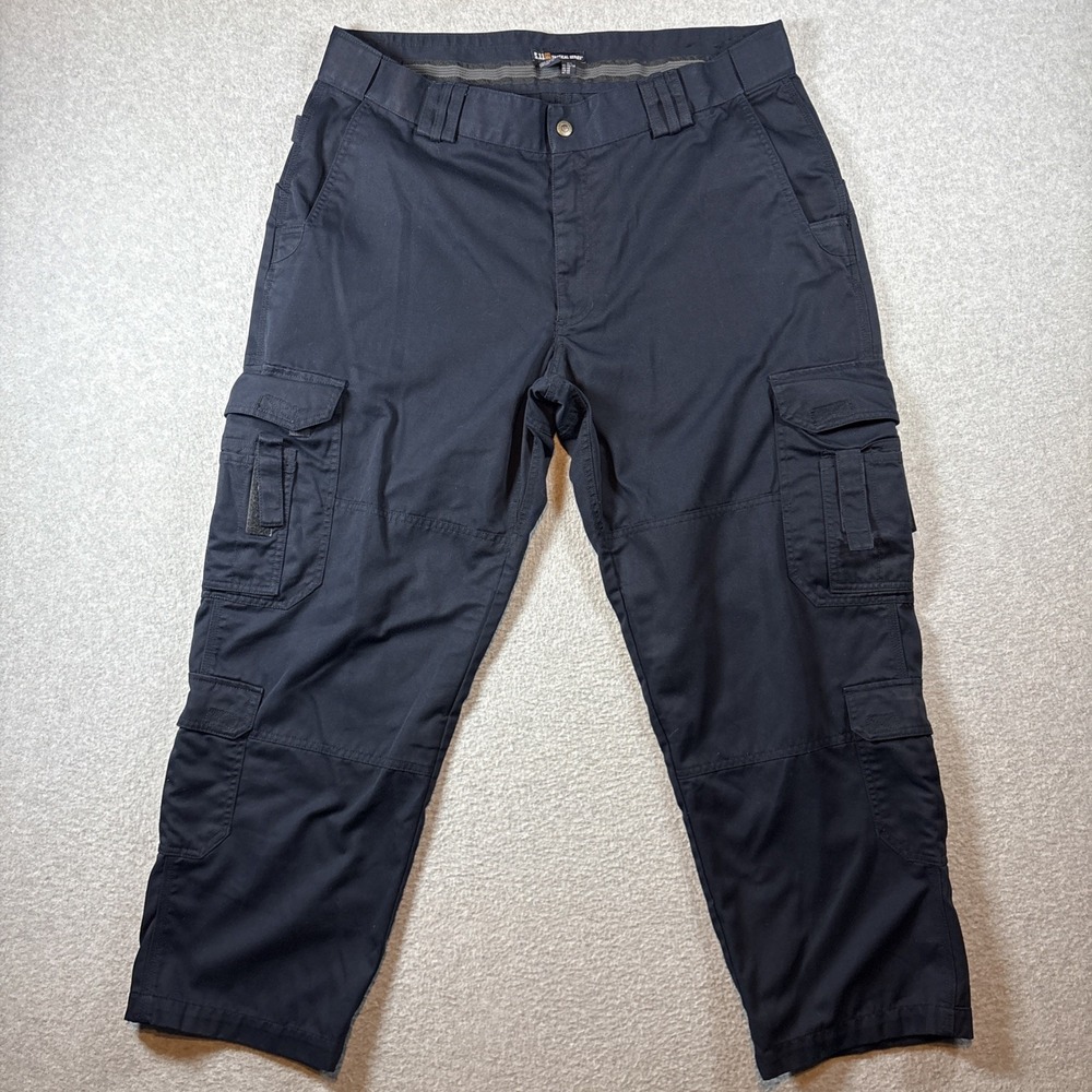 5.11 Tactical Navy Blue Men's 40x30 Cargo Tactical Double Knee Pants TAC-105C
